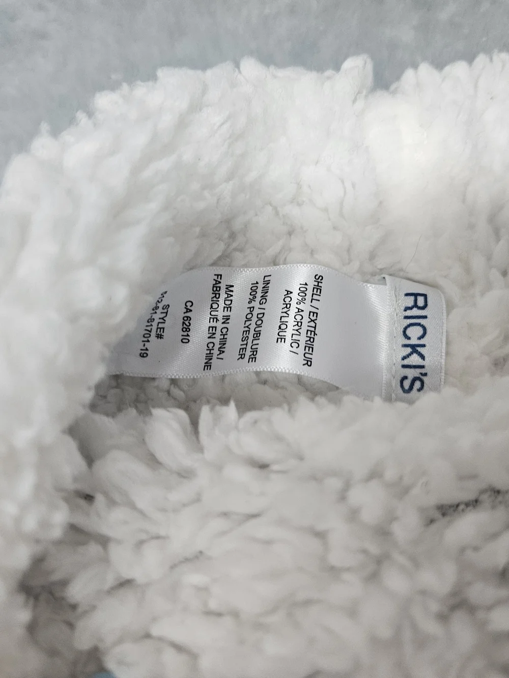 Ricki's Cable Knit Color Block Infinity Scarf Sherpa Lined
